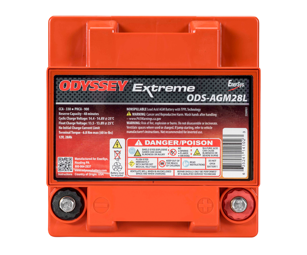 ODYSSEY Extreme Series 900PHCA 330CCA AGM Battery ODYSSEY PC925MJT ( ODS-AGM28L ) Extreme Series 900PHCA 330CCA AGM Battery