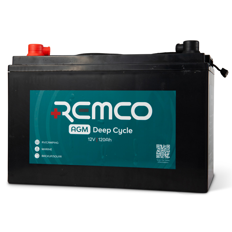 REMCO LC AGM DEEP CYCLE 12V 120AH GRP 31 D/T 330MM X 173MM X 220MM