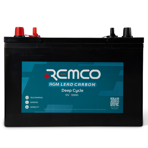 REMCO LC AGM DEEP CYCLE 12V 120AH GRP 31 D/T 330MM X 173MM X 220MM