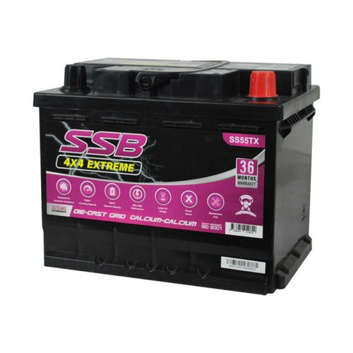 SS55TX SSB 4X4 Extreme 4WD Battery – 12V 750CCA 60Ah