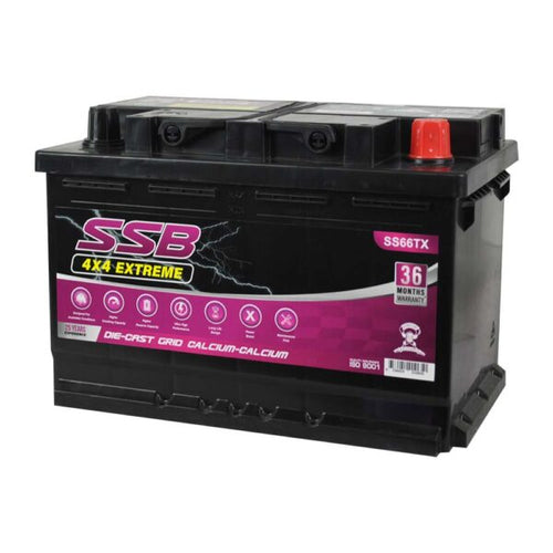 SS66TX SSB 4X4 Extreme 4WD Battery – 12V 920CCA Heavy Duty