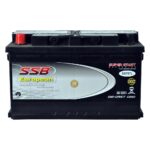 SS75TL SSB 870 CCA Gold MF Car Battery DIN77RHMF