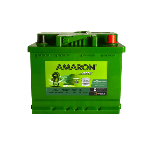 Amaron AGM Stop Start Automotive Battery - DIN50 (LN1)