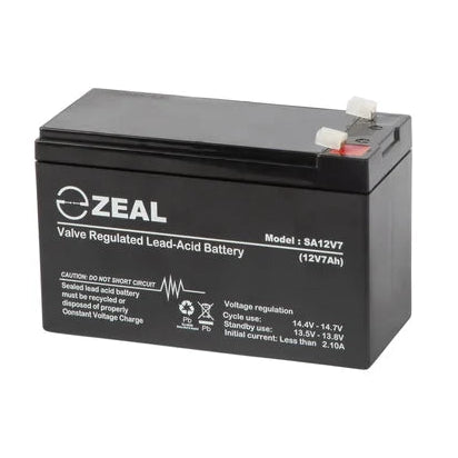 Zeal 12v 7Ah AGM SLA Battery