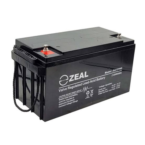 Zeal SA12V65 12V 65Ah AGM Sealed Lead Acid Battery