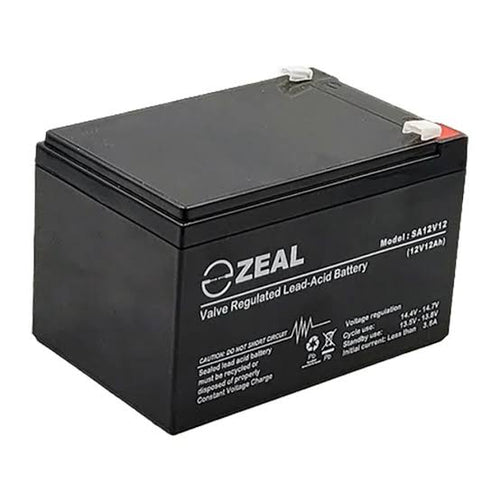 Zeal SA12V12 12V 12Ah AGM Sealed Lead Acid Battery