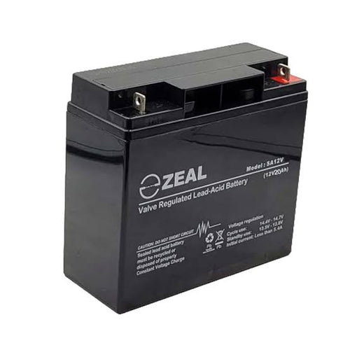 Zeal SA12V20 12V 20Ah AGM Sealed Lead Acid Battery