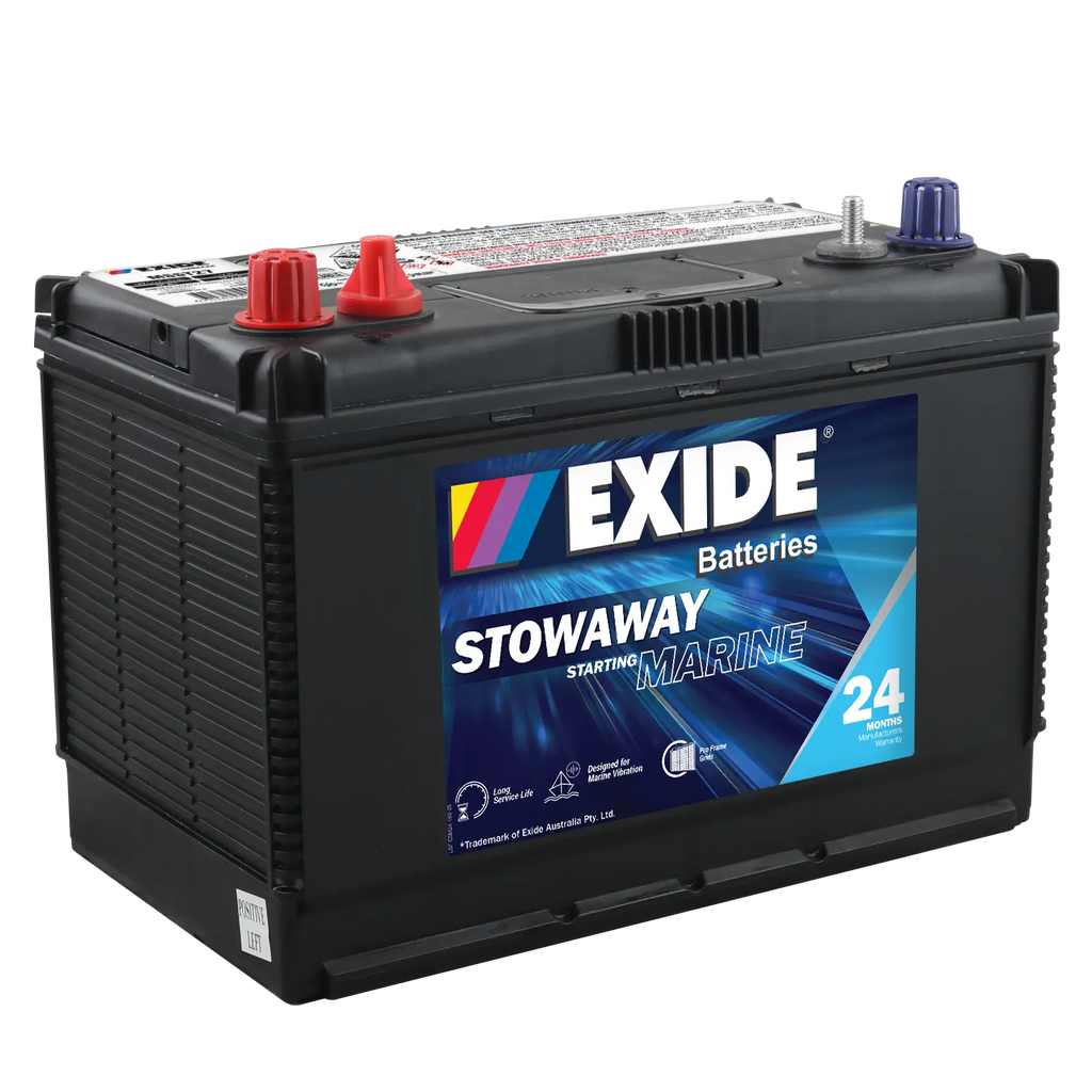 EXIDE Stowaway MSST27 / N70ZM / MFM70 / M27SMF750 / HCM27SMF / 7601 / 7702 Marine Starting Battery