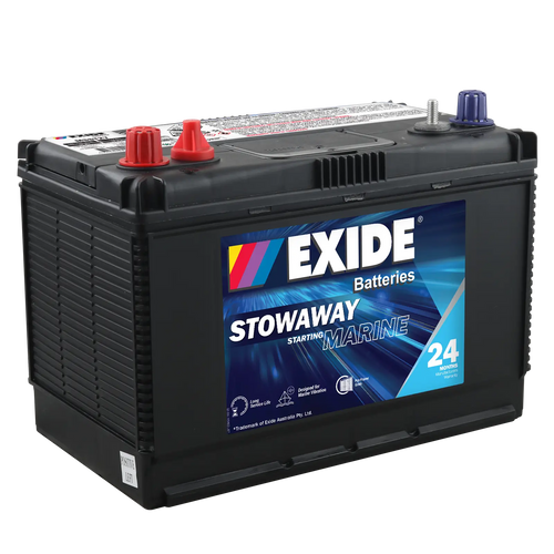 EXIDE Stowaway MSST27 / N70ZM / MFM70 / M27SMF750 / HCM27SMF / 7601 / 7702 Marine Starting Battery
