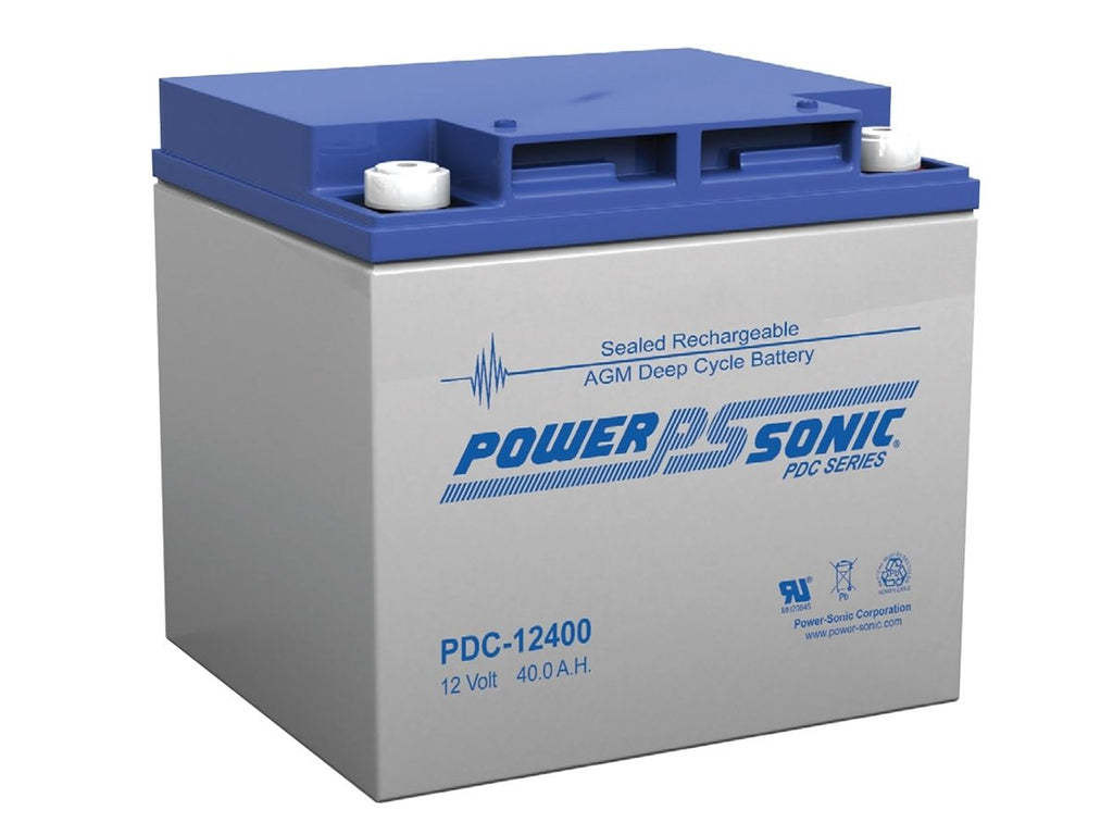 POWER-SONIC  DEEP CYCLE  PDC12400 12V 40 ah Deep Cycle AGM Battery