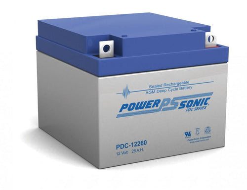 POWER-SONIC  DEEP CYCLE  PDC12260 12V 28ah Deep Cycle AGM Battery