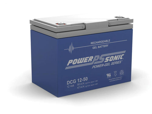 POWER-SONIC  DEEP CYCLE GEL DCG1250 12V 50 ah Deep Cycle  Battery