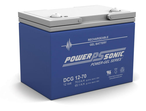 POWER-SONIC  DEEP CYCLE GEL DCG1270 12V 65 ah Deep Cycle  Battery