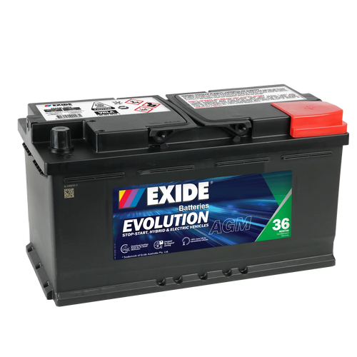 EXIDE Evolution SSAGM88EU Start-Stop AGM Battery LN5 / DIN85LHAGM / S595590AGM / SSAGM88EU / MF88HSS / G14 / 3888 / SA 59520