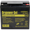 Drypower 12V 20Ah Sealed Lead Acid Hybrid Gel Battery for deep cycle motive power - batterybrands