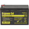 Drypower 12V 7Ah Sealed Lead Acid Hybrid Gel Battery for deep cycle motive power - batterybrands