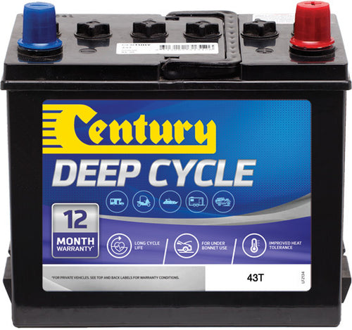 CENTURY FLOODED DEEP CYCLE 43T / USD40 - batterybrands