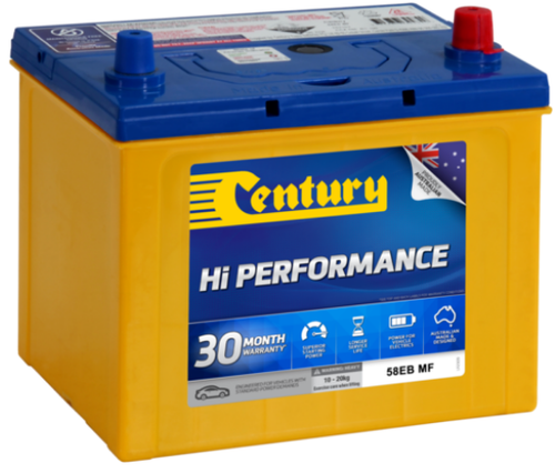CENTURY 58EB MF / MF52 / 52C / 58EB / AU22520SMFDF / AU2266WC / AU22-530DF / 2504 / NS50EB / 22F-520FD - batterybrands