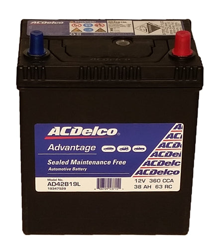 AcDelco  S42B19L / X40CMF / MF40B20L, MF40ZL, NS40ZLMF, 327, 40B19L, NS40ZLMF, MF40B19L, X40CPMF, EN40ZLMF, 327, NS40ZL, MF40B20L, 2384 - batterybrands
