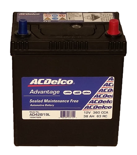 AcDelco advantage S42B19L / X40CMF / NS40ZLSX MF / MF40B19LSMF40B19LS 2382 Passenger Battery - batterybrands