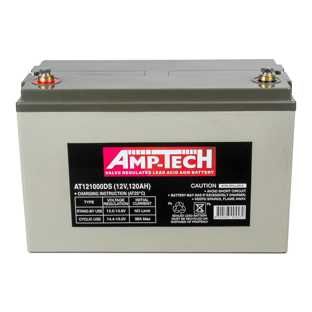 Amp-Tech AT121000DS VRLA/AGM Deep Cycle Battery  12V 120Ah - batterybrands