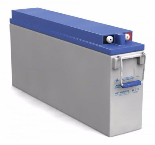 SLIMLINE Deep Cycle AGM Battery Front Terminal PowerSonic PGFT12V100H 12V 110ah