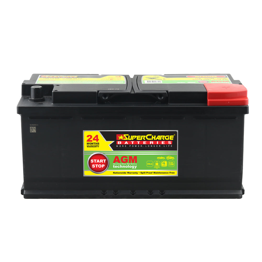 SuperCharge MF95HSS / DIN100 Start-Stop AGM Car Battery - batterybrands