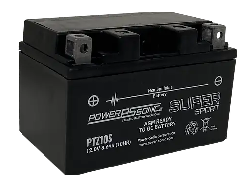SuperSport AMG Motorcycle Battery PTZ10S-FS AGM -PowerSonic (Maintenance Free)