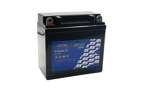 SuperSport AMG Motorcycle Battery PT9ABS-FS AGM -PowerSonic (Maintenance Free)