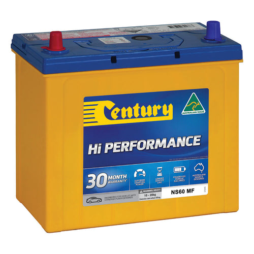 Century  Hi Performance NS60 MF / MF55B24R / SMFN60MF X60DP / 60DP NS60X MF / S55B24R / 55B24R / 5240 / B33 / MF50B24R / NX100 N6MF - batterybrands