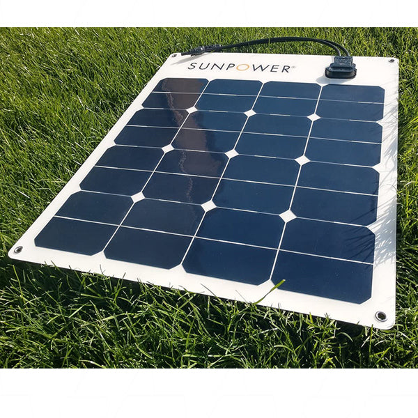 Sunpower 50W Monocrystalline Flexible Solar Panel MC4 | Battery Brands ...