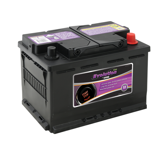 EXIDE Evolution SSAGM-66EU Start-Stop AGM Battery  S57090AGM / LN3 / 5536 / LN3 / SA 57020 / SSAGM-66EU / MF66HSS E39 / DIN65LH AGM - batterybrands
