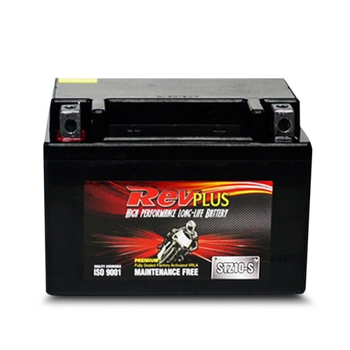 MOTOR CYCLE BATTERY / Super Bike Battery/ REV plus HEAVY DUTY STX4AL-BS  12 V: DRY CHARGED BATTERY WITH ACID PACK (MAINTENANCE FREE)STZ10S / YTZ10S / FAYTZ10S / GTZ10S / MBTZ10S / YTX7ABS