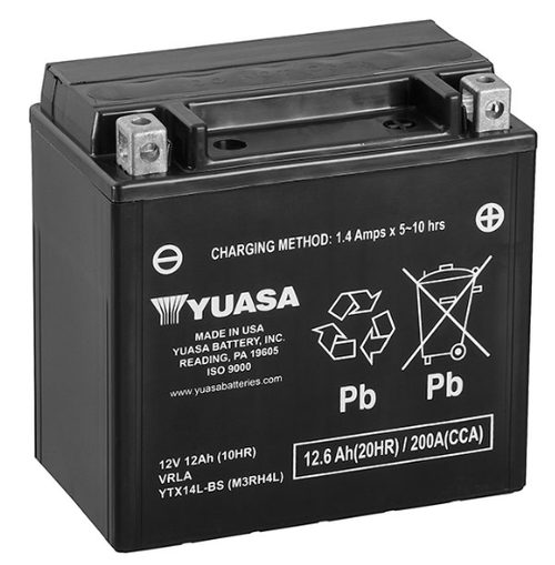 YUASA Battery YTX14L-BS - batterybrands
