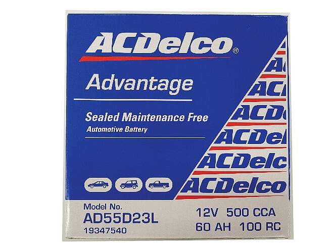 AcDelco BATTERY  AD55D23L /5D23L / 55D23CMF / S55D23 / 2544 / 359 / EN55D23LMF / 323 / 423  Passenger Battery - batterybrands