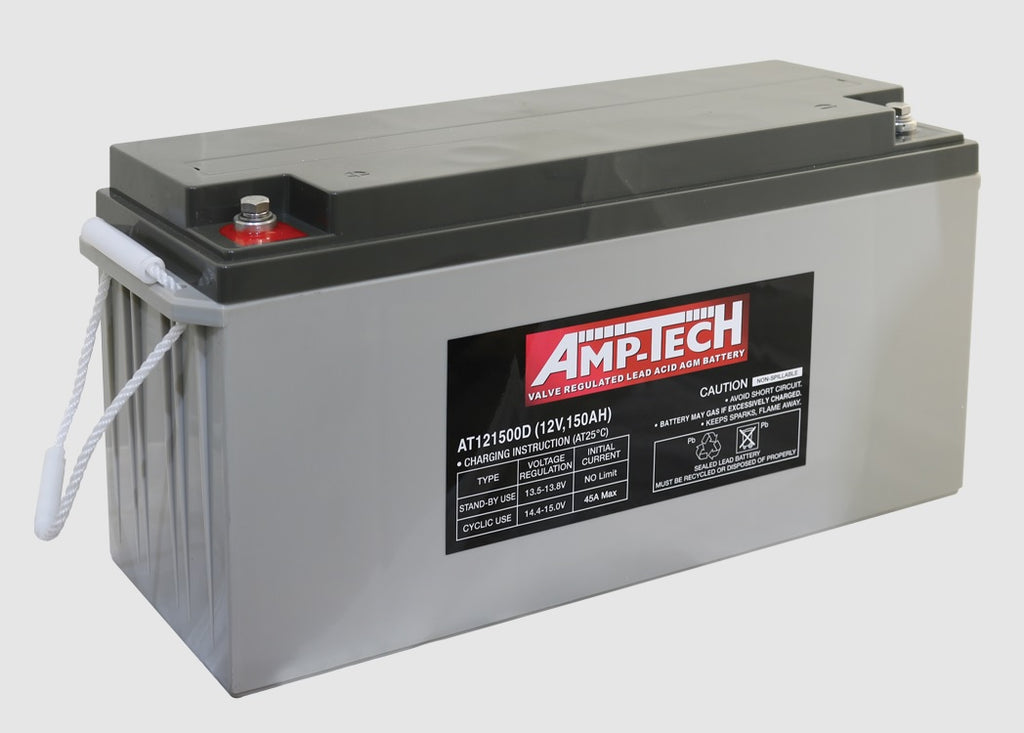 Amp-Tech AT121500D VRLA/AGM Deep Cycle Battery  12V 150Ah - batterybrands