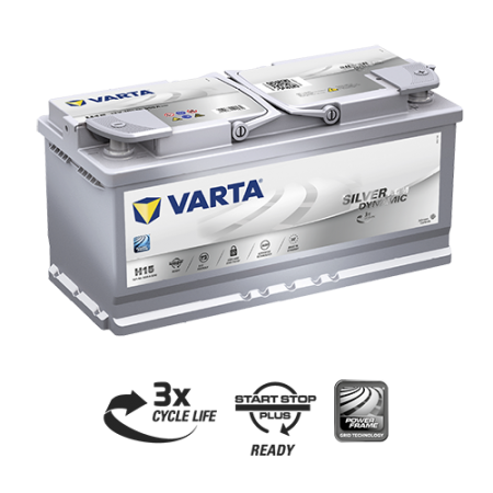 H15 Varta Silver Dynamic AGM Start/Stop Battery H15 / DIN110 / SSAGM95EU / LN6 AGM / DIN110LAGM/ MF95HSS / DIN100AGM / BLN6 - batterybrands