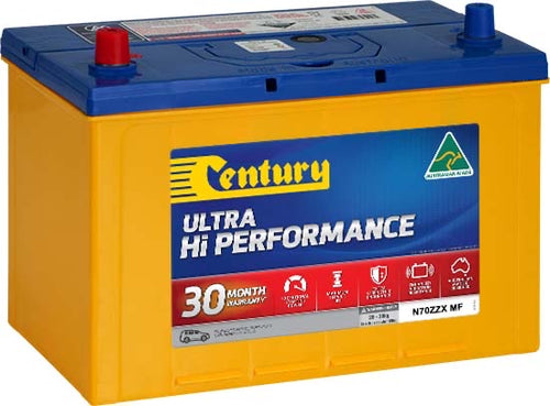 Century Ultra Hi Performance 4WD Battery N70ZZX MF/ MFN70ZZ / N70ZZMF / MF95D31R / AD95D31R / 95D31R / 27HR-680 / SMF70ZZX / XN70ZZMF - batterybrands