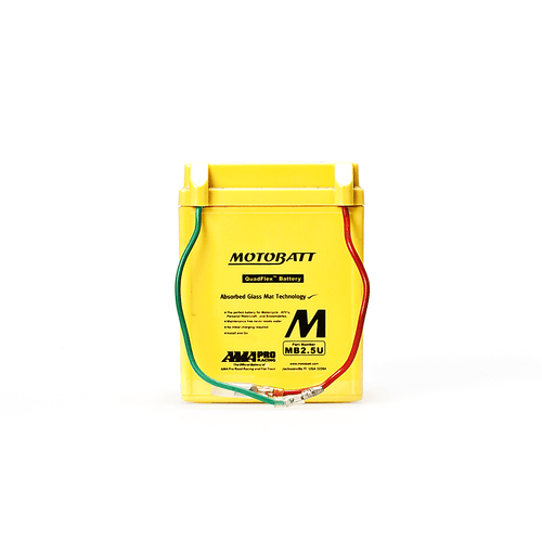 MotoBatt MB2.5U / YB2.5L-C / YB2.5L-C-1 / YB2.5L-C-2 AGM Motorcycle Battery with Quadflex Technology - batterybrands
