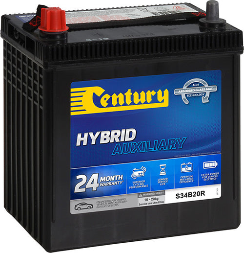 S34B20R Century Hybrid Auxilary Battery - batterybrands