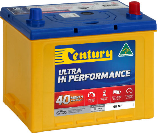 CENTURY 68MF Ultra Hi Performance Car Battery - batterybrands