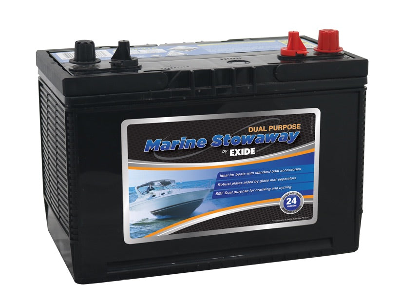 EXIDE Stowaway MSDP27C Marine Dual Purpose Battery - batterybrands