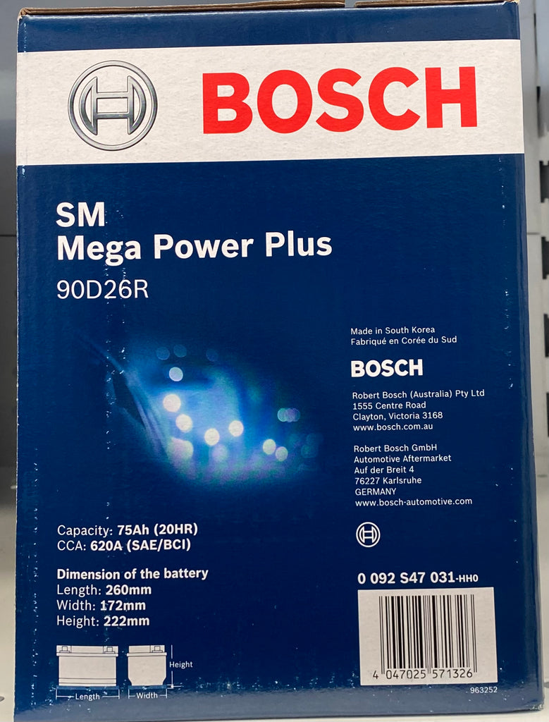 Bosch S4 90D26R BATTERY NS70XMF / 4503 / MF80D26R / XN50ZZMF / MF50ZZ - batterybrands
