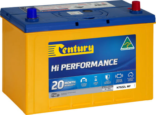 Century  Hi Performance 4WD Battery N70ZZLX / MFN70ZZL / N70ZZLMF / MF95D31L / AD95D31L / 95D31L / 27H-680 / SMF70ZZLX / XN70ZZLMF - batterybrands