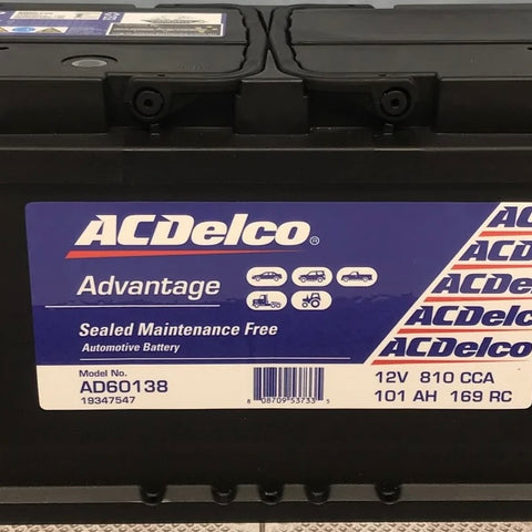 AC DELCO - AD60138/ S60038/ DIN85LHMF / DIN92LMF / XNDIN88HMF/ MF88H / 3884 483T / X60038 - batterybrands