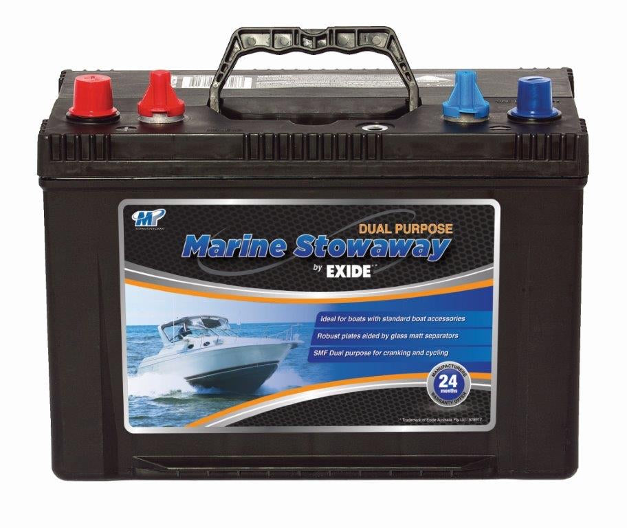 EXIDE Stowaway MSDP31 Marine Dual Purpose Battery - batterybrands