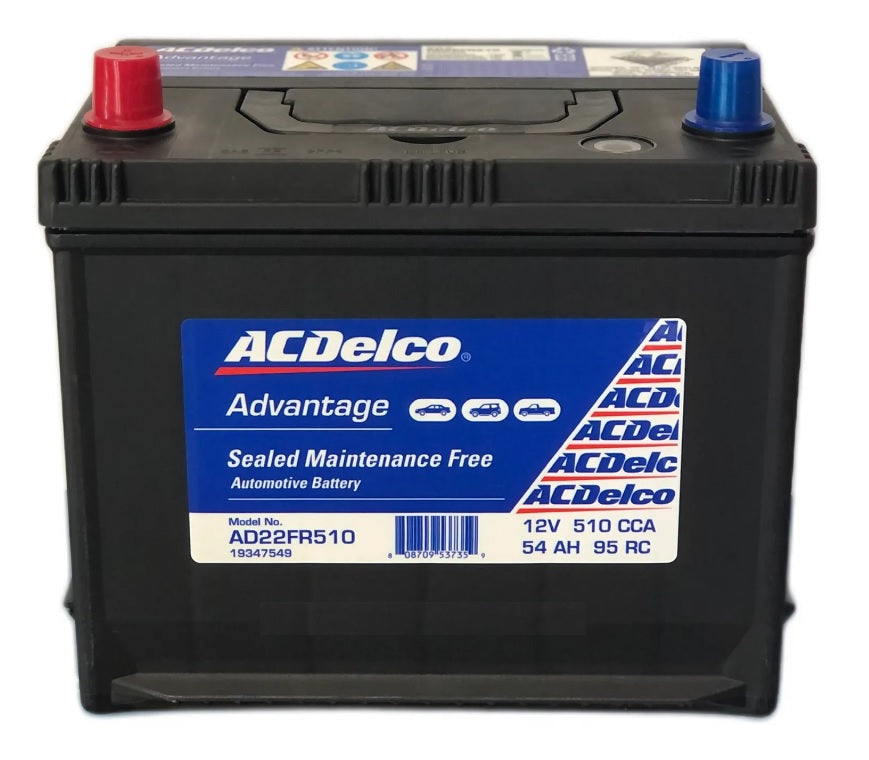 AC DELCO ad22FR510 / 22FR520SMF/ 67MF / 57MF/ 52DMF / 52D / LM51D / MF50 / SMF57 / 2501 / 2541 / 350 / 450 / XNS50P - batterybrands