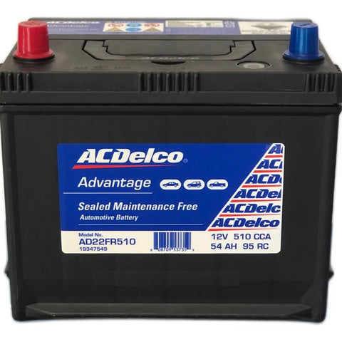 AC DELCO ad22FR510 / 22FR520SMF/ 67MF / 57MF/ 52DMF / 52D / LM51D / MF50 / SMF57 / 2501 / 2541 / 350 / 450 / XNS50P - batterybrands
